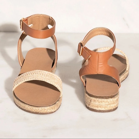 ✨NEW Marlene Platform Sandal- in Tan/ Raffia - Picture 6 of 8